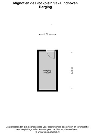 Floorplan - Mignot en de Blockplein 93, 5611 CG Eindhoven